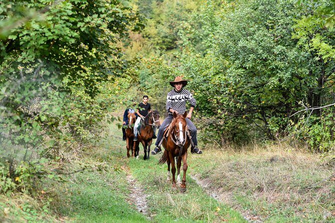Scenic Trail Rides - The Ride Across Pasturelands and Medieval Cross-Stones