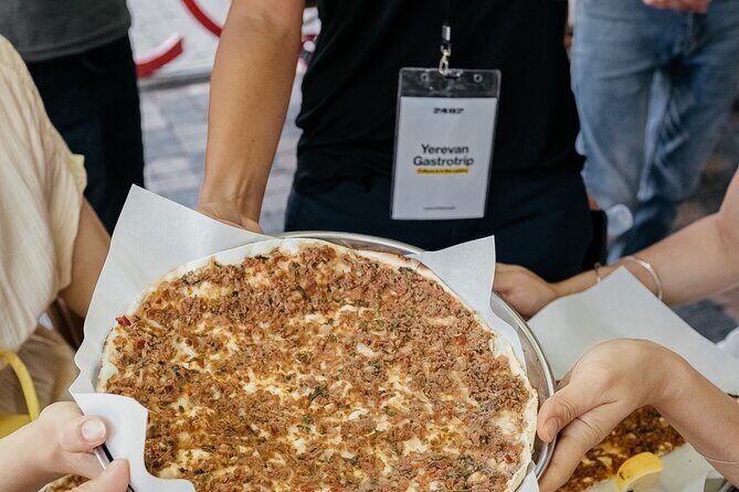 Yerevan Private Walking Food Tour - Stop 1 at Cascade Complex: lavash, cheese, and wild greens